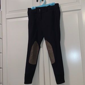 Black riding pants.